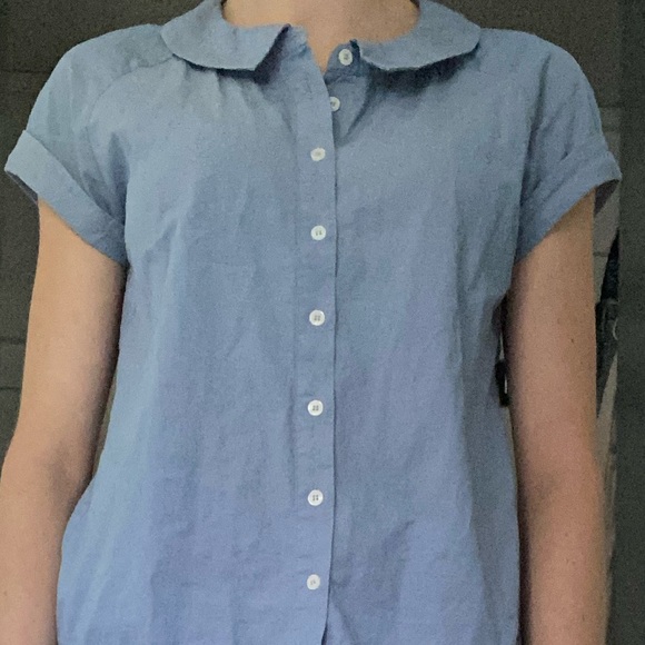 Blue Collared Tristan Blouse - Picture 2 of 4